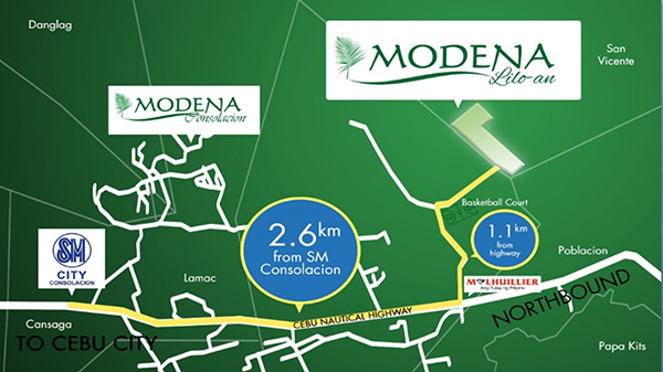vicinity map of modena liloan
