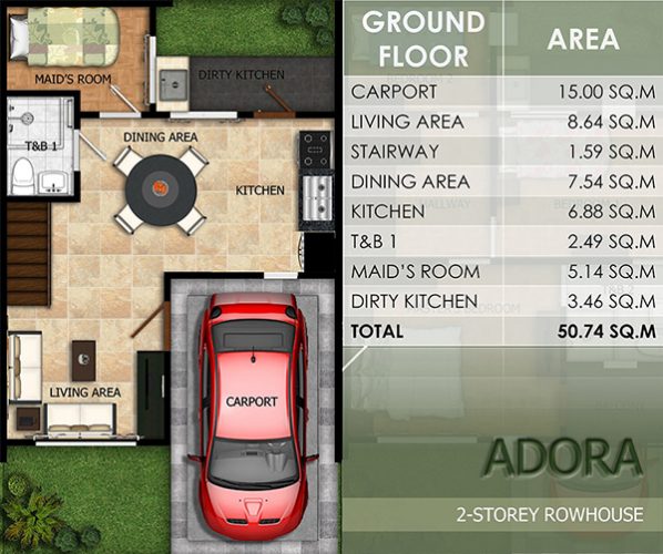 townhouse floor plan (1st floor)