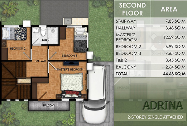 adrina model floor plan (2nd floor)