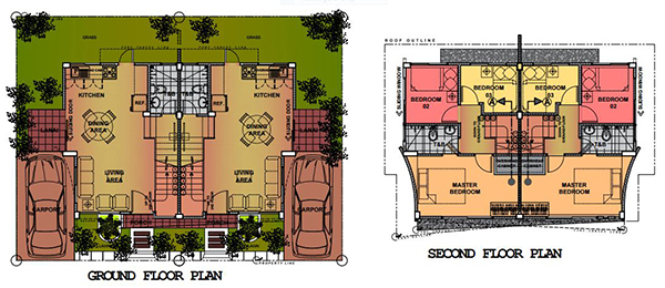 duplex model floor plan in eastland estate liloan