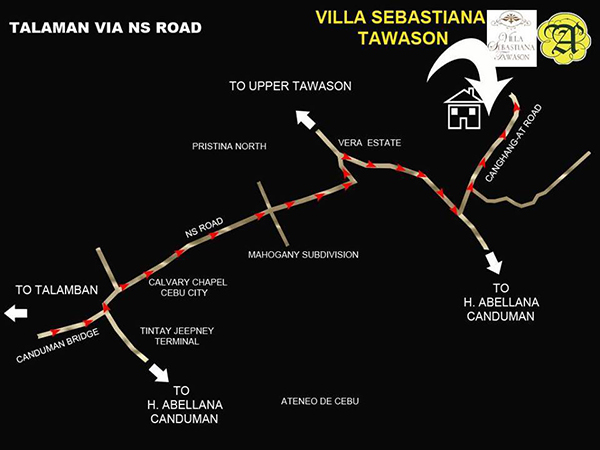 vicinity map of villa sebastiana subdivision