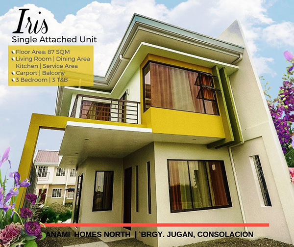 single attached house for sale in consolacion