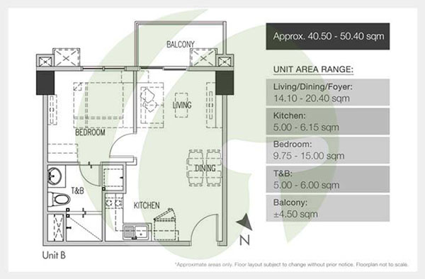 1 bedroom floor plan