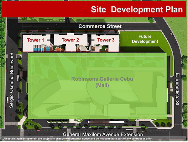 site development plan of the condo