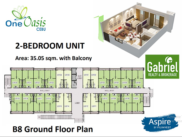 2 bedroom floor plan in one oasis cebu