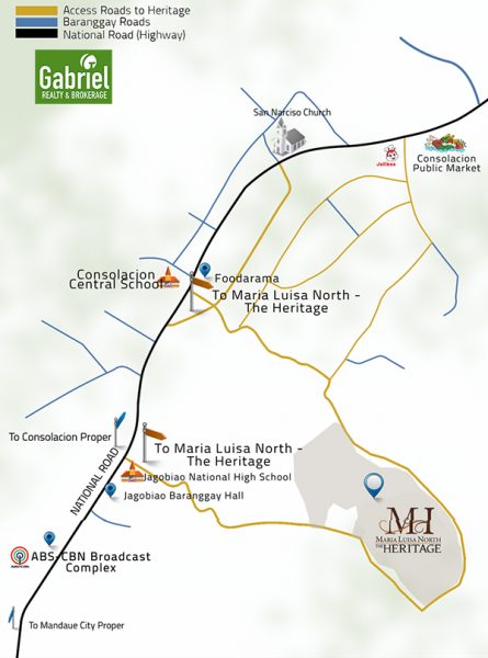vicinity map of maria luisa north - the heritage