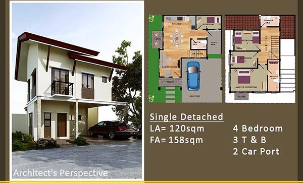 single detached in luana homes floor lay out