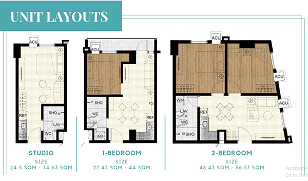unit layouts in suarez residences cebu