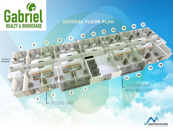 typical floor plan of the mactan plains condo