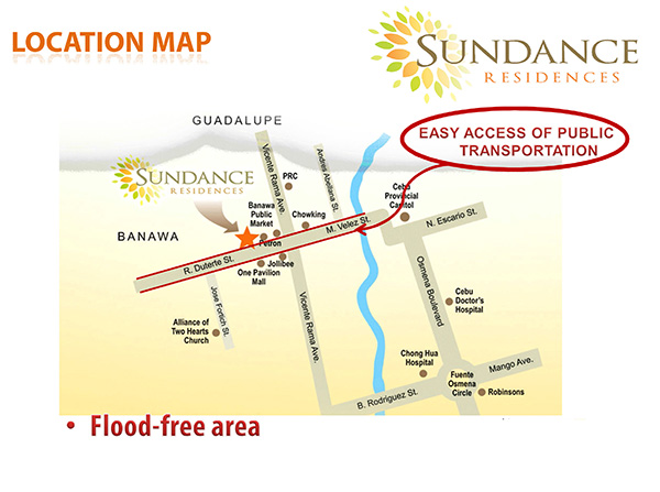 sundance residences' location is flood-free