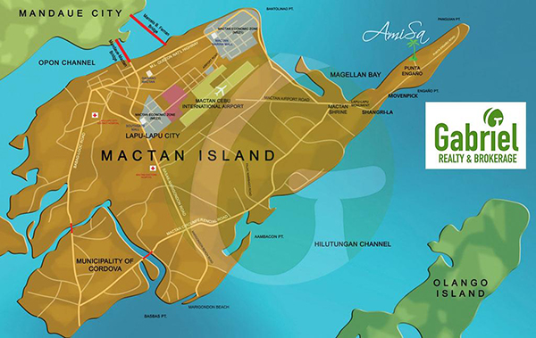 vicinity map of amisa private residences mactan