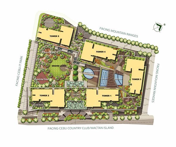 master plan or site development plan of condominium in cebu it park