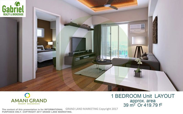 pre selling 1-BEDROOM w/ BALCONY lay out