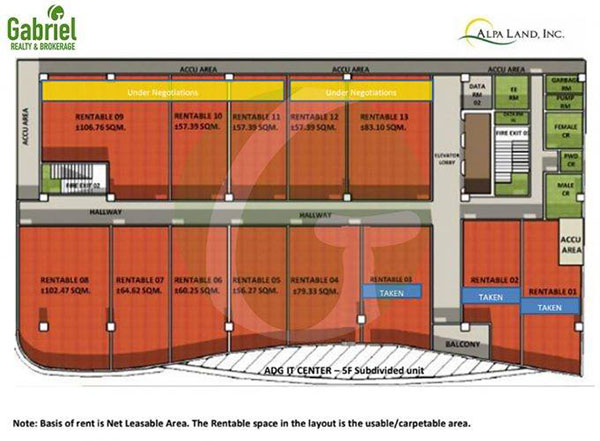 floor plan of ADG IT Center Mandaue