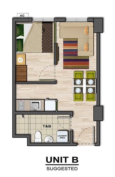 1 bedroom floor plan in amaia steps mandaue