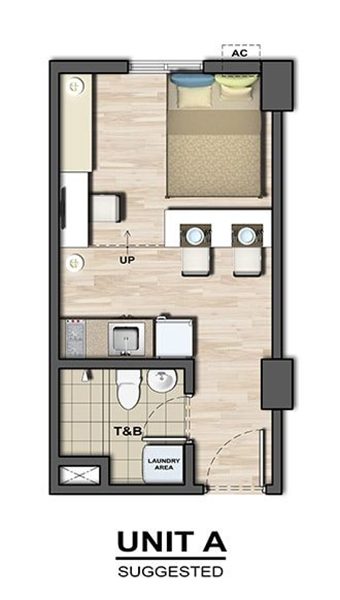 residential studio floor plan