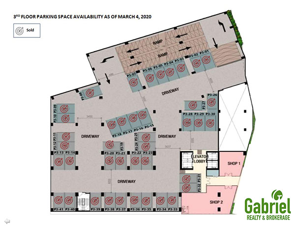 3rd floor parking space floor plan