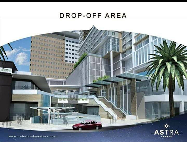 drop-off area of the residential condominium project