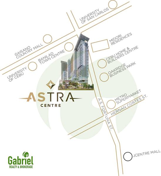the location of one astra place centre