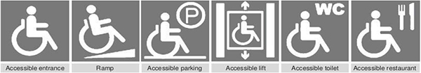barrier-free logo or persons with disabilities logo