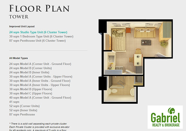 tower model floor plan, a residential condominium in cebu