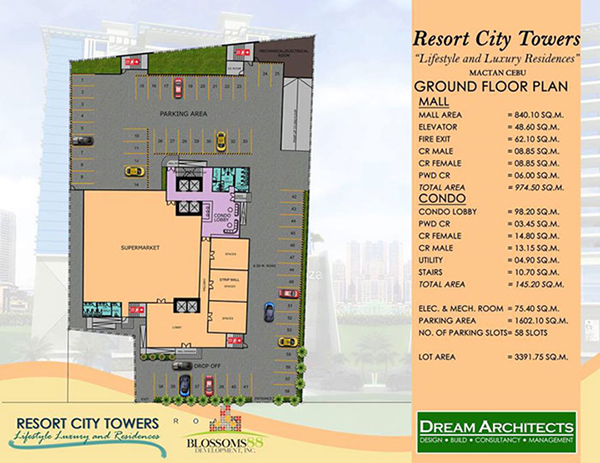 building plan at the ground floor