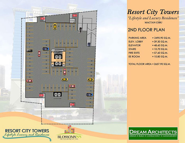 building plan at the 2nd floor