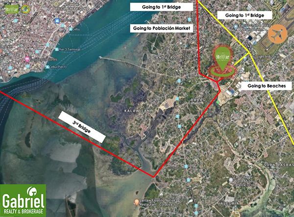 vicinity map of stellar residences mactan