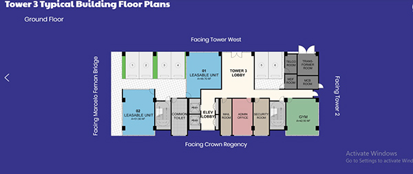 tower 3 typical building floor plans