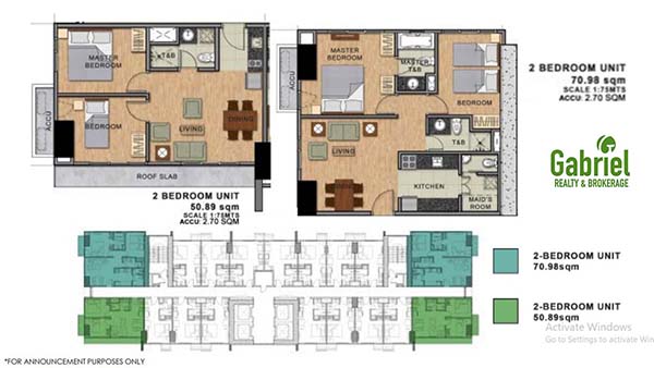 residential 2 bedroom floor plan