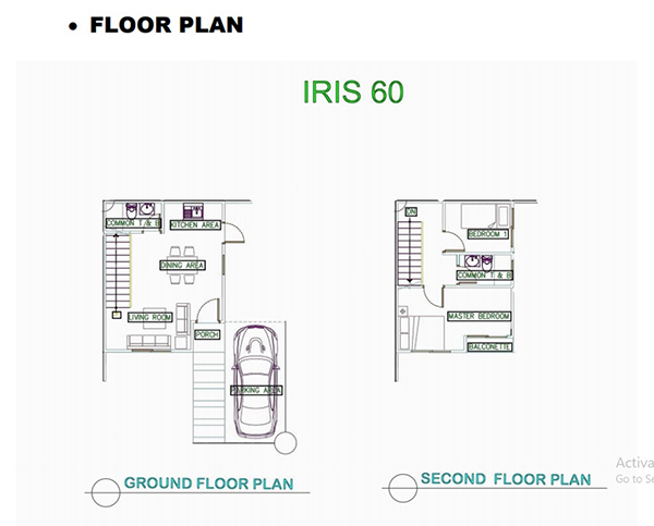 iris 60 single attached floor lay out