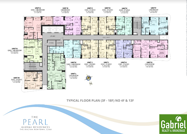 typical floor plan of the pearl global residences