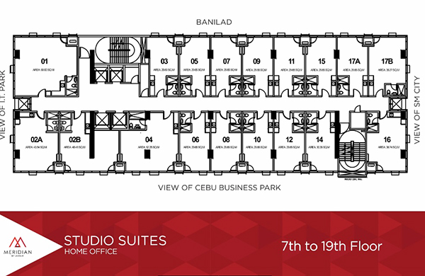 home office studio suites in meridian condo cebu