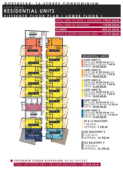 15th floor building floor plan