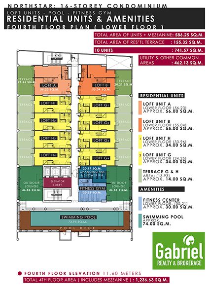 building floor plan of northstar condominum