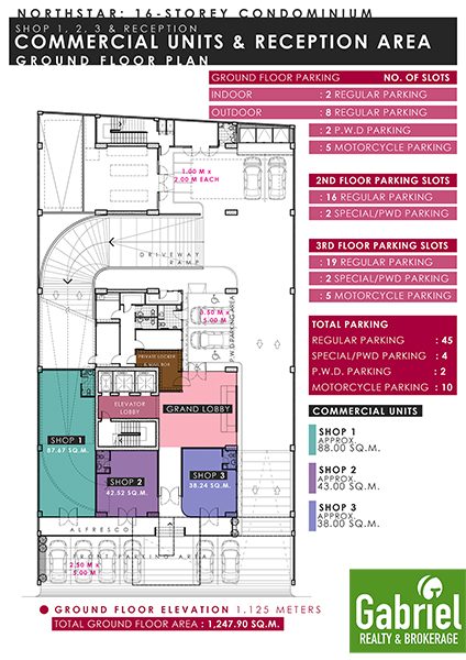 building floor plan in northstar condominium