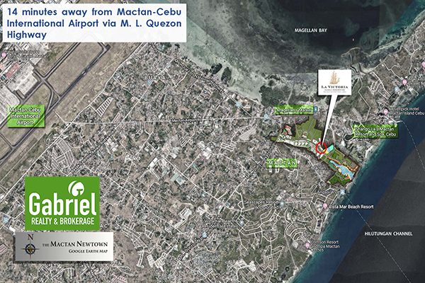 vicinity map of belmont hotel in mactan newtown