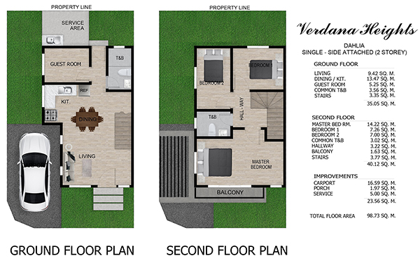 dahlia model single attached house in verdana heights