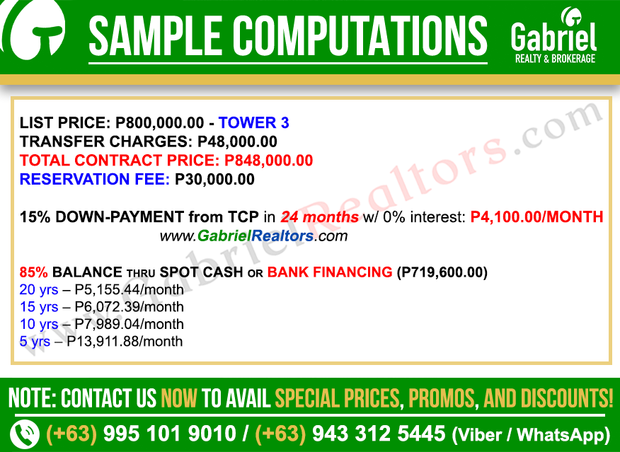 Base Line Prestige Parking Sample Computation