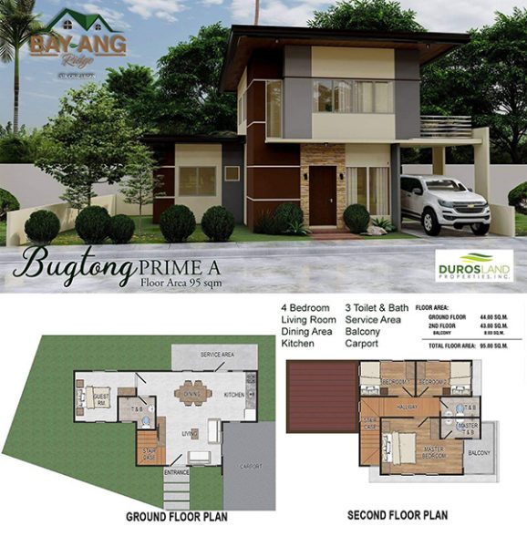 bugtong prime A floor plan in Bay-Ang Ridge Prime Liloan