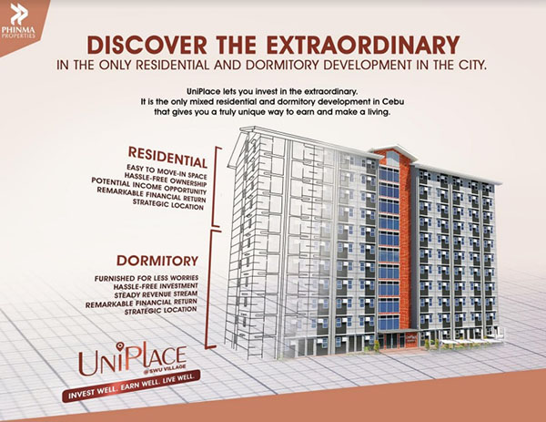 Uniplace Cebu, condominium for sale in SWU