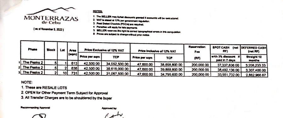 lot for sale in monterrazas cebu, the peaks in monterrazas