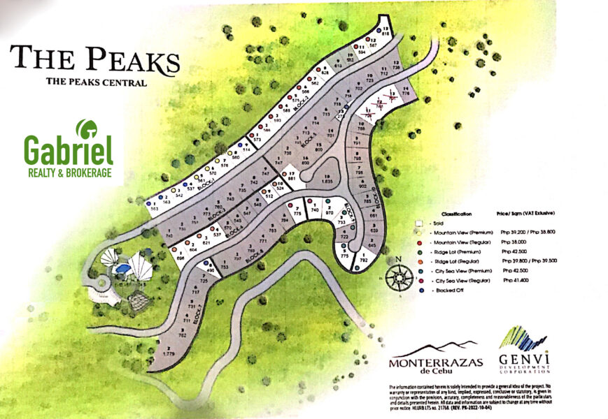 lot for sale in monterrazas cebu, the peaks central in monterrazas