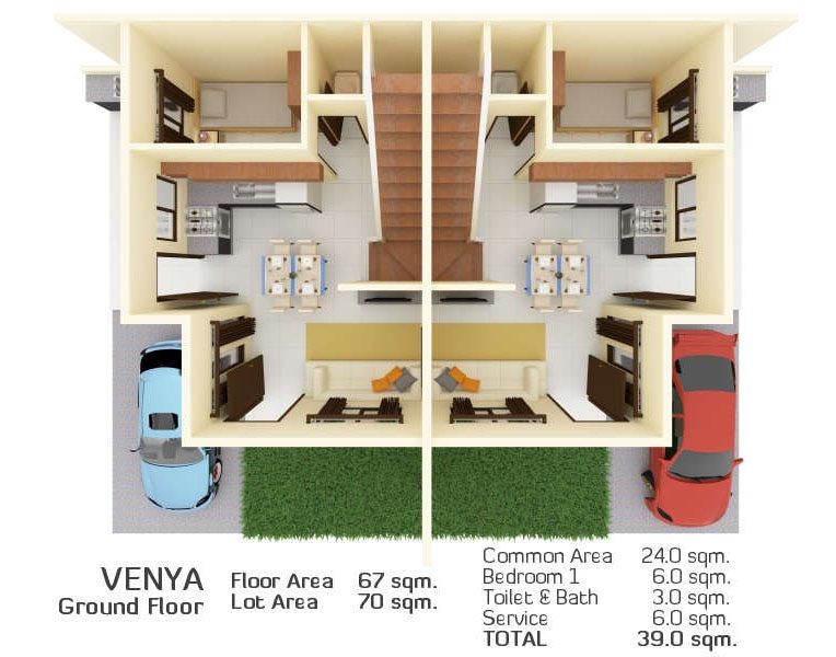 venya model house floor plan