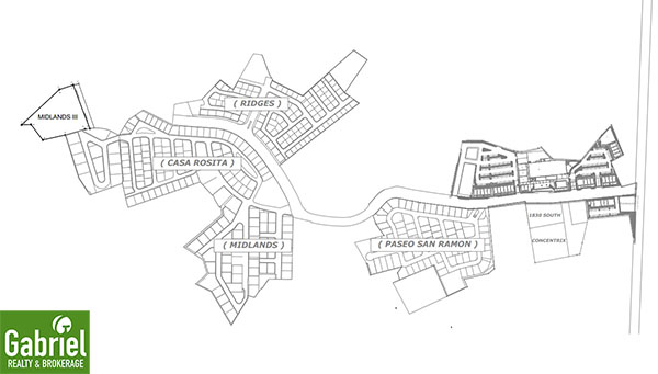 vicinity map of the midlands at casa rosita