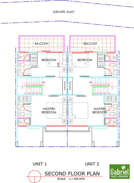 2nd floor plan, amirra residences busay