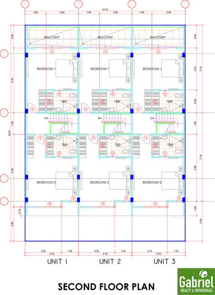 2nd floor plan, amirra residences guadalup