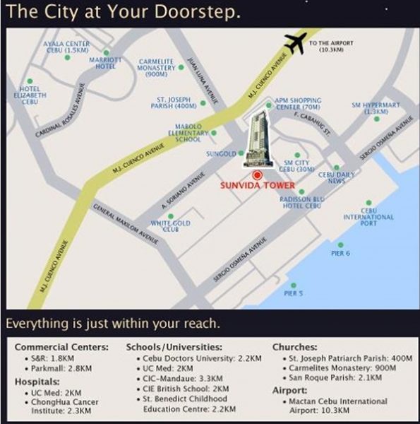 sunvida tower vicinity map