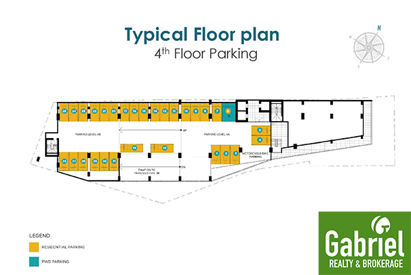 4th floor parking floor plan, casa mira guadalupe