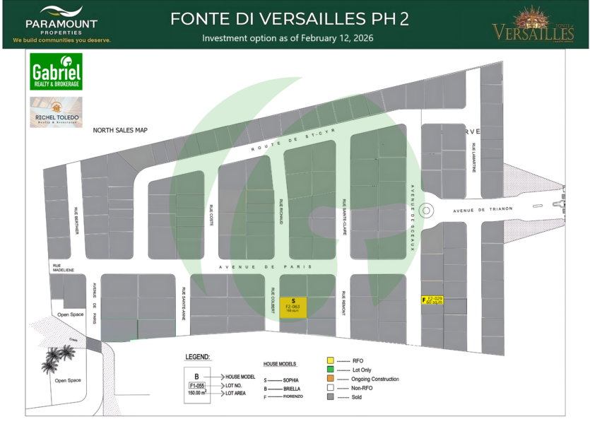 Fonte Di Versailles Site Development Plan